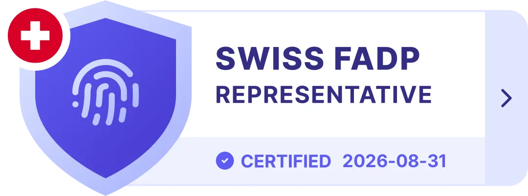 Prighter certificate — Swiss FADP Representative