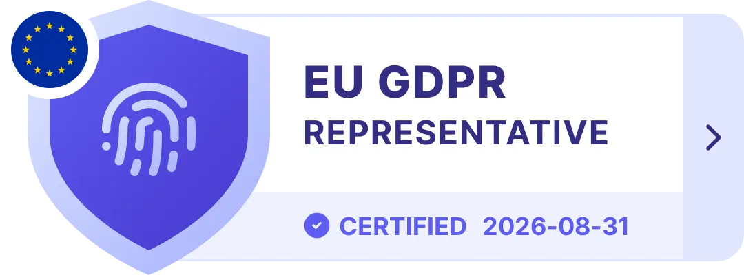 Prighter certificate — EU GDPR Representative